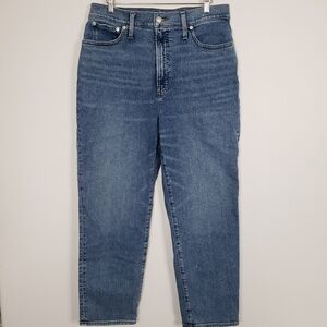 Madewell Womens The Perfect Vintage Straight Crop Jean Size 31 High Rise
